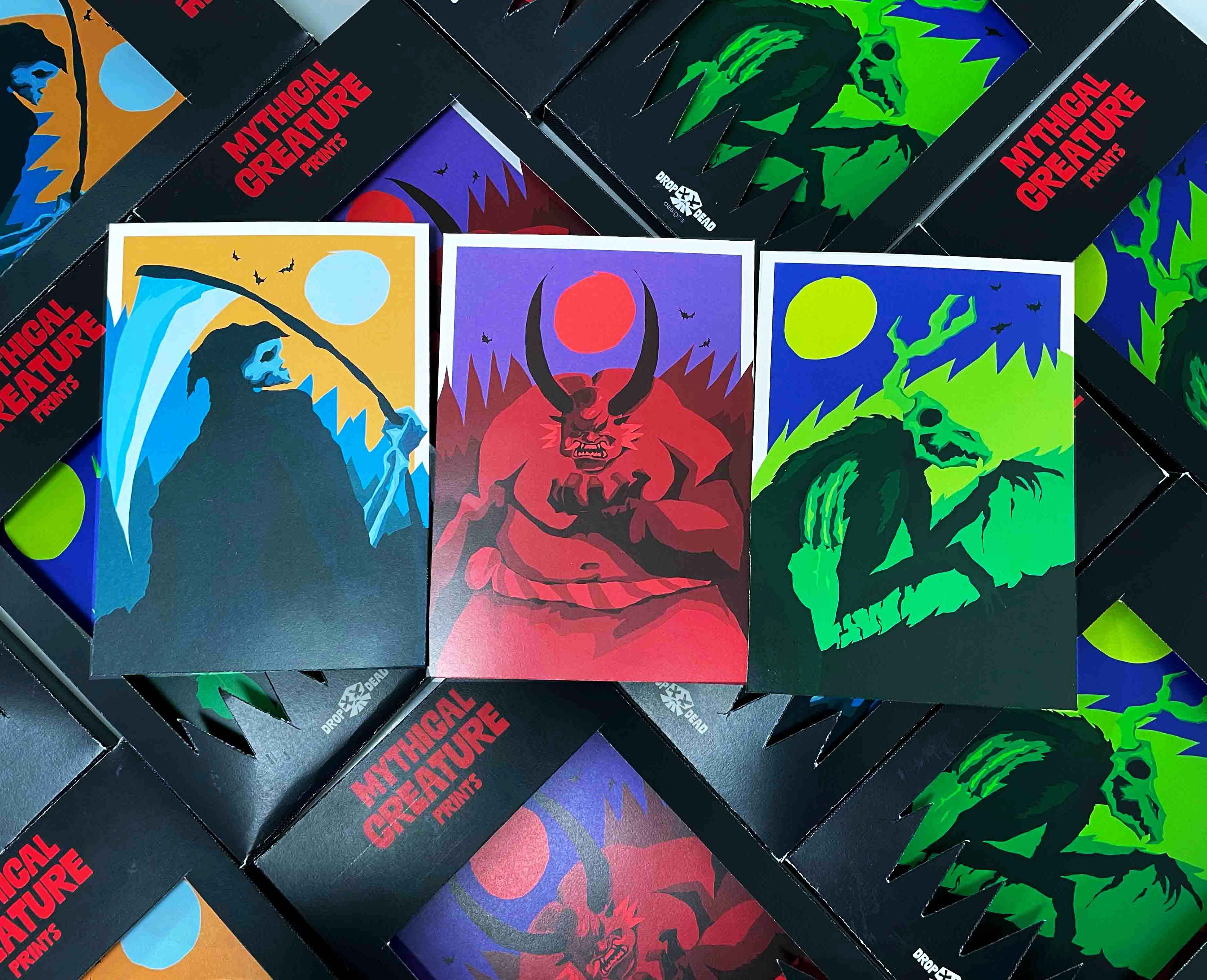 Illustrated Print Set Product Shot